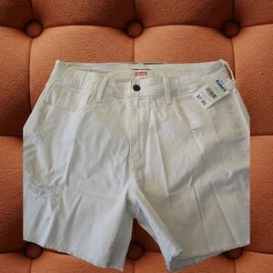 Levi's White Jean Shorts for Women